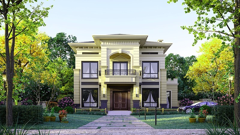 安居中式合院住宅，开放庭院与邻里乡亲更亲近